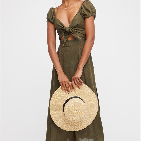 Free People Dresses & Skirts - New! FREE PEOPLE Getaway Midi Dress in Green